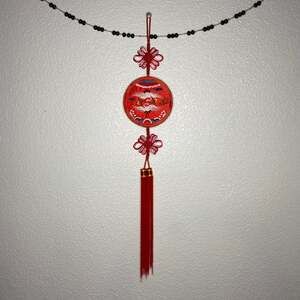 Chinese Lucky Red Knot Tassel Wall Decor
